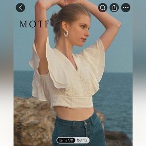 SHEIN Premium - Ruffle Sleeved Blouse